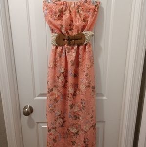 No boundaries dress coral color